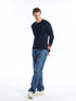 LC Waikiki Crew Neck Long Sleeve Combed Cotton Men's T-shirt